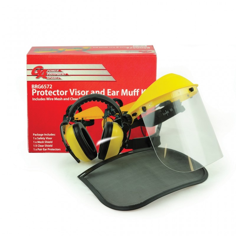 TILT UP PROTECTIVE VISOR &  EARMUFF KIT