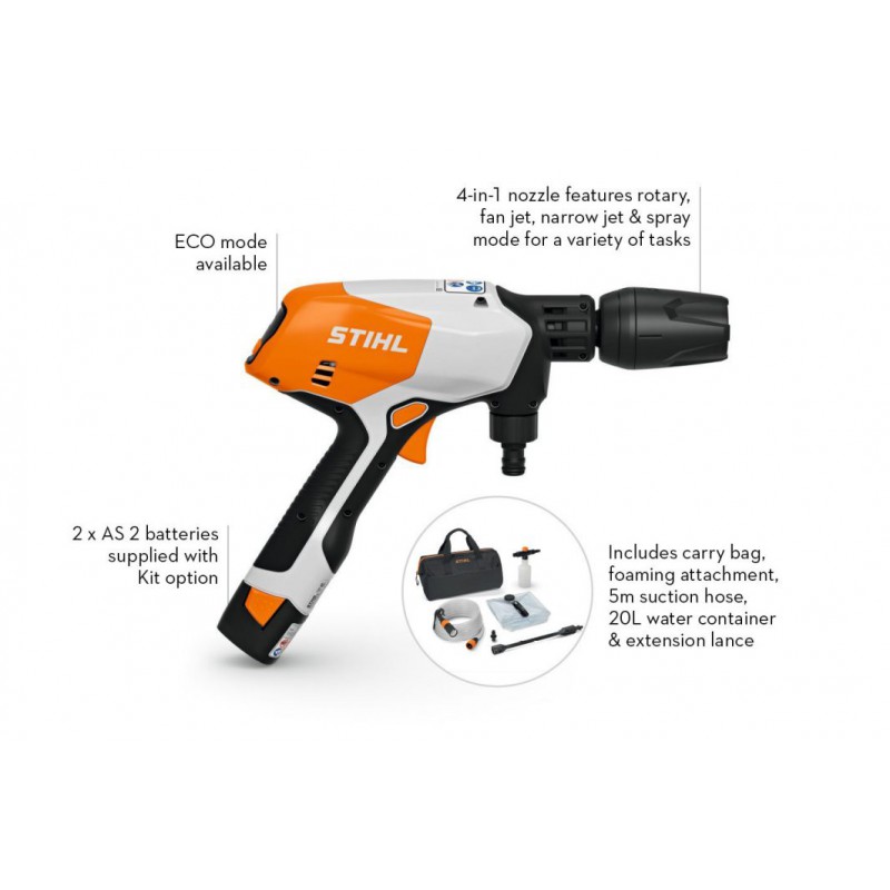 RCA20 BATTERY HANDHELD PRESSURE CLEANER KIT 